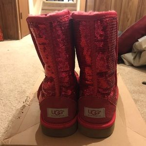 Red Sparkle Uggs